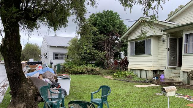 Emily Clark’s Tumbulgum Rd home was severely damaged. Picture: Liana Walker