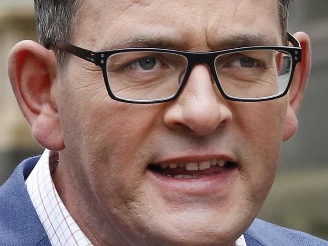 Victorian Premier Daniel Andrews during a media conference on the ALP election win at 1 Treasury Place.    Picture: David Caird