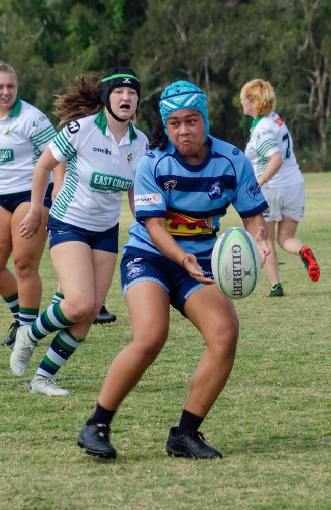 Helensvale Hogs Rugby Union women's. Jaemee Papuni