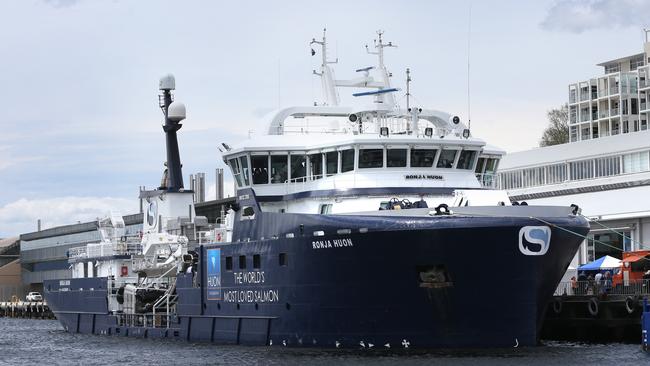 OPEN DAY: Ronja Huon docked on the Hobart waterfront.