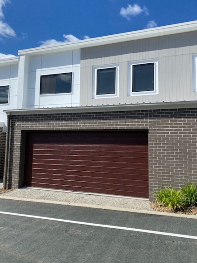 The front of their townhouse. Picture: Supplied