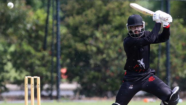 Nishal Perera in action for Essendon. Picture: Hamish Blair