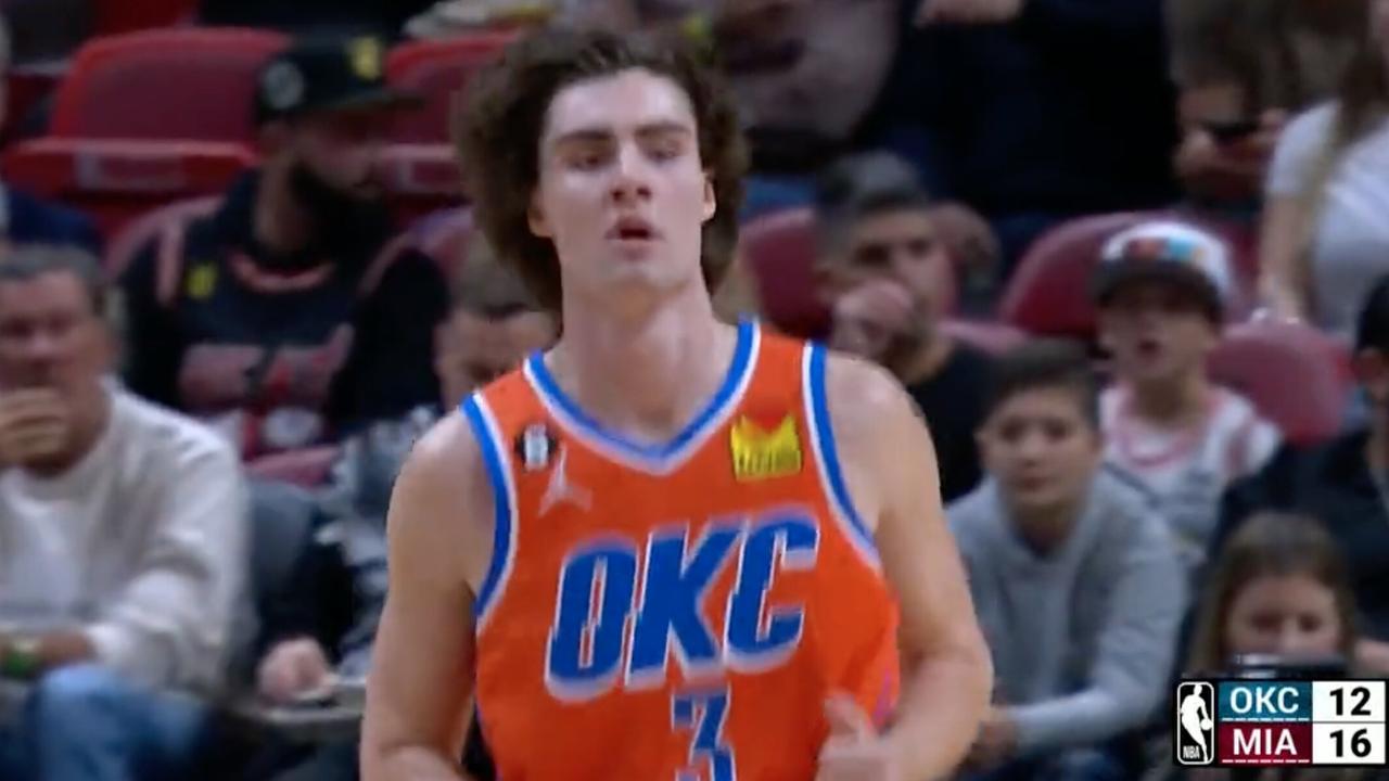 Josh Giddey’s historic NBA triple double goes to waste in brutal OKC loss