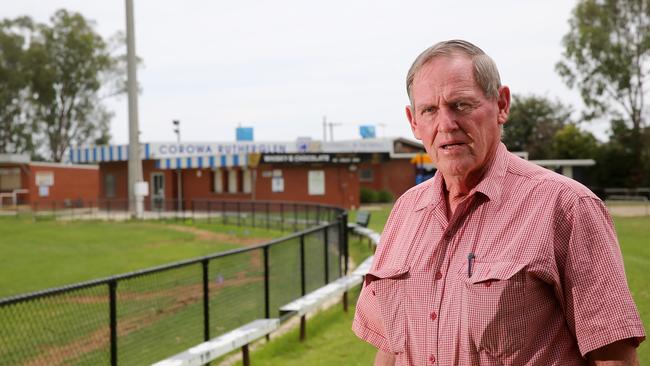 Fred at the John Foord Oval which suffered major flood damage late last year. Picture: Yuri Kouzmin