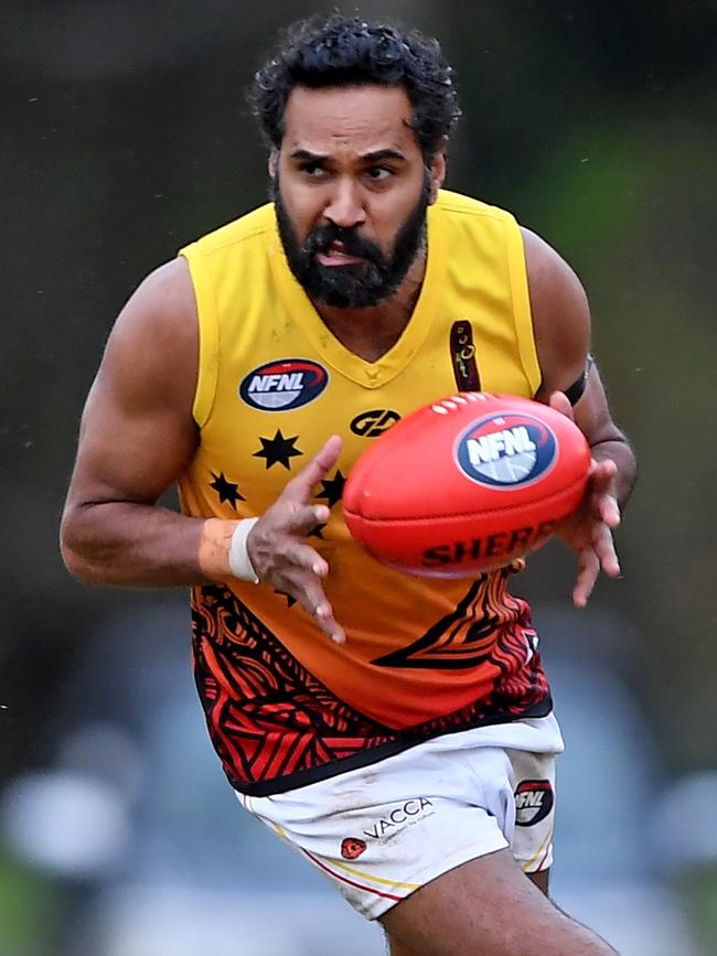 Andrew Lovett in action for Fitzroy Stars. Picture: Andy Brownbill