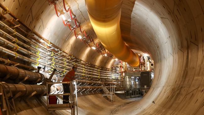 A major phase in Melbourne's $11 billion Metro Tunnel project is take shape. Picture: Alex Coppel