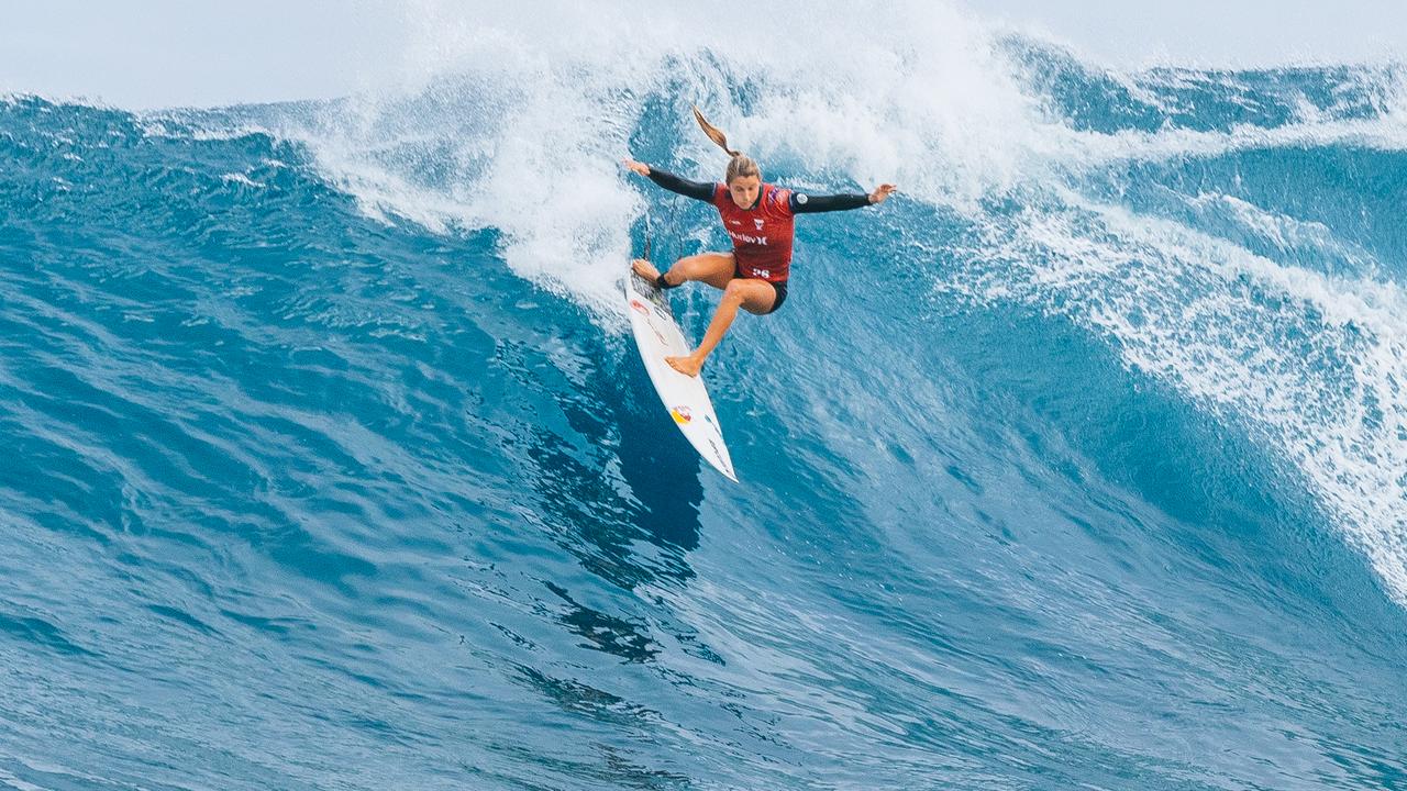 Molly Picklum at the Hurley Pro Sunset in Hawaii. (Photo by Tony Heff/World Surf League)