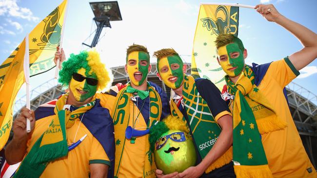 SYDNEY, AUSTRALIA - JANUARY 31: Fans arrive for the 2015 Asian Cup final match between Korea Republic and the Australian Socceroos at ANZ Stadium on January 31, 2015 in Sydney, Australia. (Photo by Robert Cianflone/Getty Images)