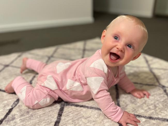 Hailey Fulton. Six months old. Meet Hailey, our little bundle of joy, the reigning champion of cuteness in our home. With a smile that could brighten the darkest of days and a heart full of endless love, she’s the tiny miracle that fills our lives with laughter and happiness. Who knew someone so small could bring so much warmth and light? Hailey is our little ray of sunshine, spreading joy wherever she goes.