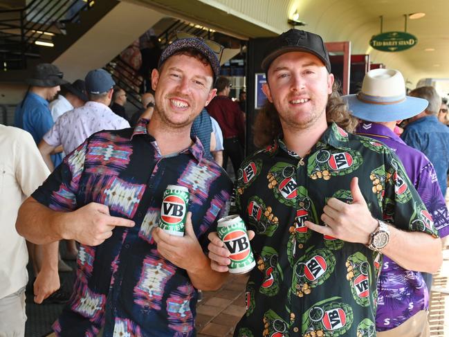 Mat and Andy Page at the 2021 Great Northern Darwin Cup. Picture: Julianne Osborne