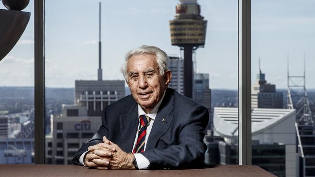 Harry Triguboff, billionaire real estate property developer, is backing a recovery of Sydney’s apartment market as Meriton splashes out on a new Sydney site. Photo James Horan