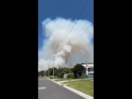 Footage from The Gurdies bushfire