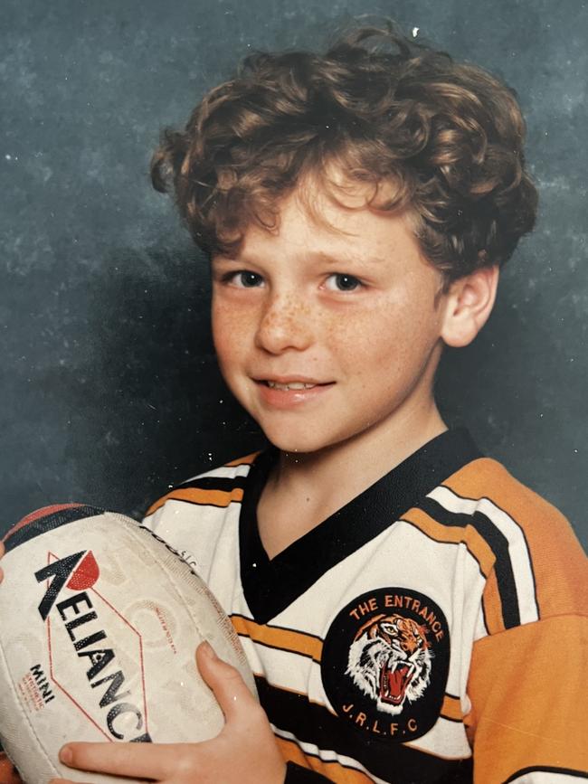 Nelson as a junior in the under-8s. Picture: supplied