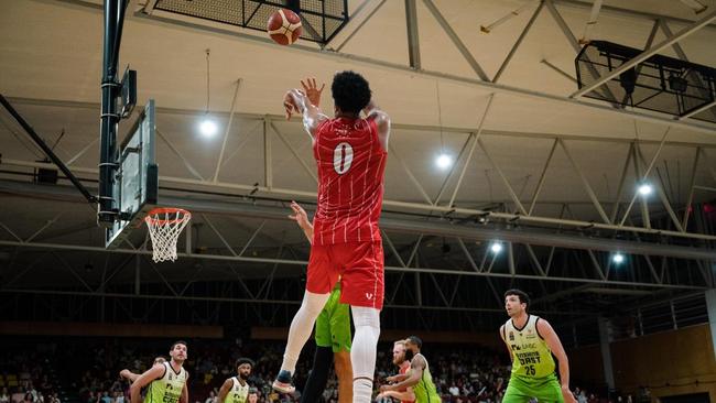 RedCity, who were withdrawn from the NBL1 North by Basketball Queensland, competing against USC Rip City in 2023. Picture: B.Rad Sports Photography.