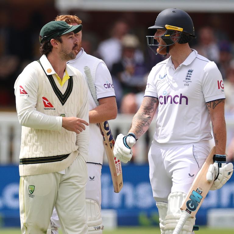 Perhaps Ben Stokes (right) could have warned his batting partner. (Photo by Ryan Pierse/Getty Images)