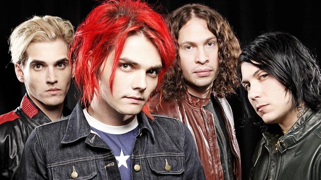 Band - My Chemical Romance. Gerard Way (red hair).