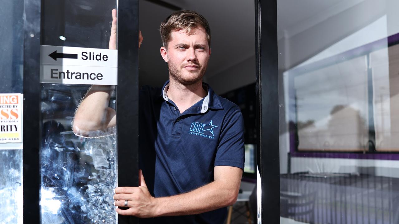 Cairns Carwash Cafe and Meldrum's Pies owner Dan Freebody is frustrated with youth crime in the area, after his Manoora business has been broken into 11 times in only 10 months. Picture: Brendan Radke