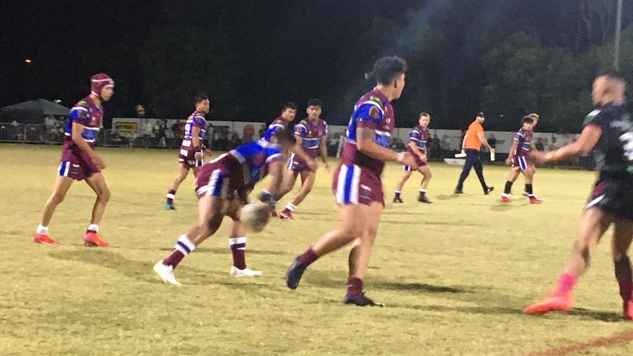 Action from the big clash at Marsden.