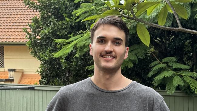 Hobart's Elliott Beswick in the backyard of his Brisbane home. Picture: supplied