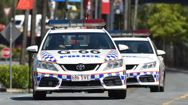 Police swarmed the scene. Picture: Nigel Hallett