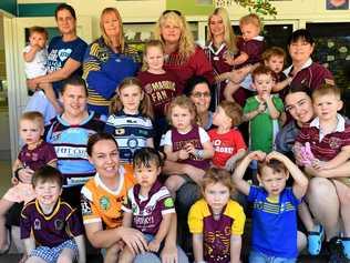 Staff and children of the Natural Wonders Early Learning Centre on Frenchville Rd will wear rugby gear on Wednesday to raise money for sick kids. Picture: Jann Houley