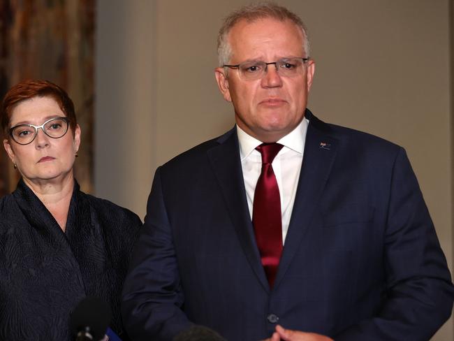 Scott Morrison passed the letter on to MPs, saying all victims coming forward needed to be treated with ‘compassion’. Picture: NCA NewsWire/Gary Ramage