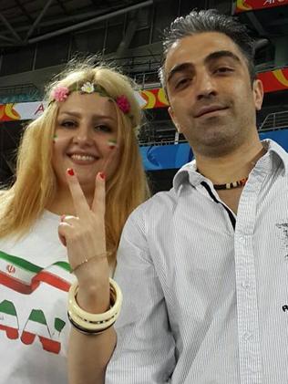 Nasim with her husband Amir Darbonou. Picture: Facebook