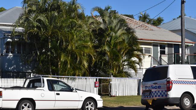 A crime scene was declared at an East St home on June 15 after an alleged stabbing in Rockhampton. Photo: Geordi Offord