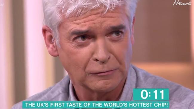 Phillip Schofield Host Of This Morning Ate Worlds Hottest Chip Au — Australias 