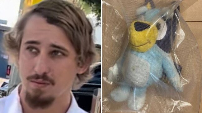 Batemans Bay mechanic, Fraser Unterweger, was sentenced in Local Court after he delivered drugs stuffed inside a ‘Bluey’ toy.