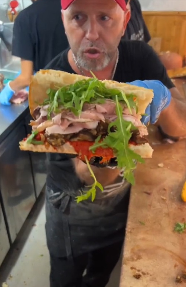 The famous sandwich store goes through about 10,000 paninis every weekend. Picture: TikTok/jacksdiningroom