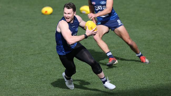 Geelong superstar Patrick Dangerfield at training. Picture: Peter Ristevski