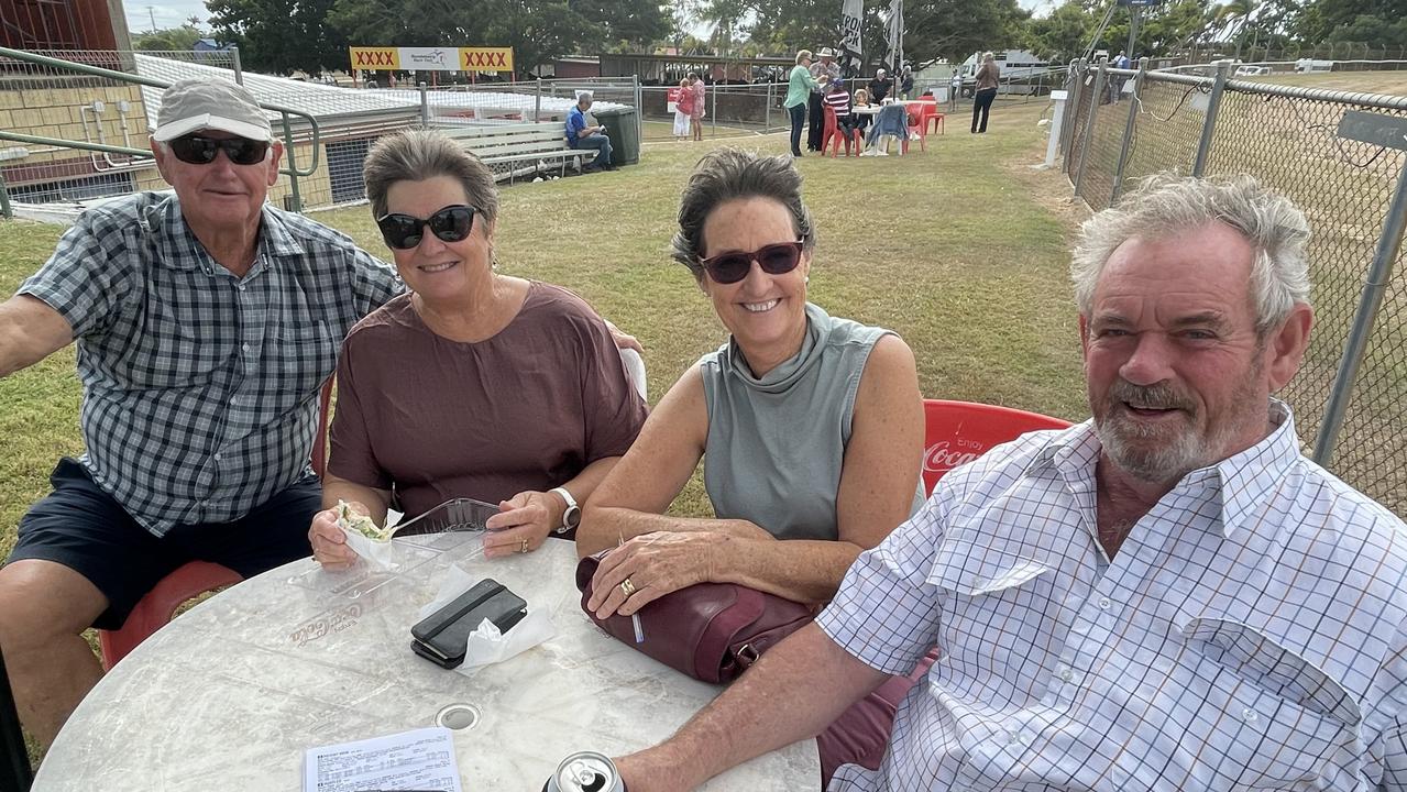 Karen and Jim Kirkland and Deb and Gordon Robinson enjoyed the Bundaberg Toyota Race Day on Saturday, May 13.