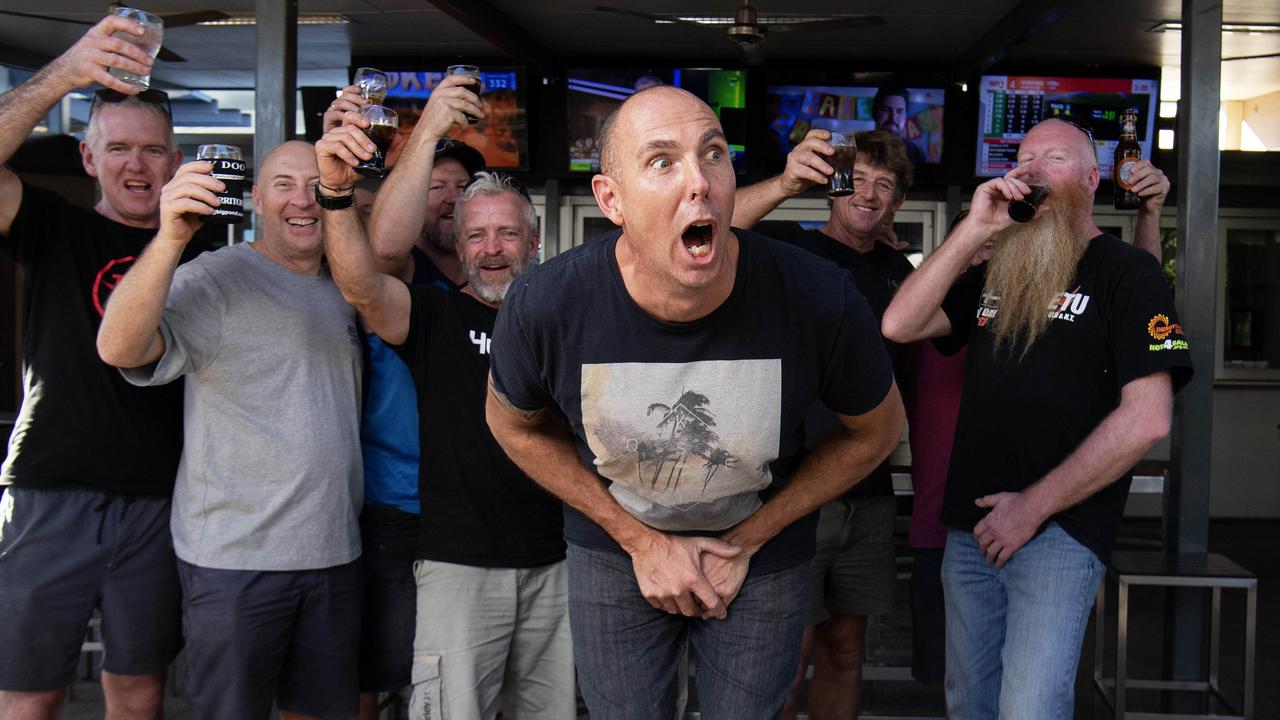 Daryl Gilbert copped a cracker in the knackers on Territory Day. Picture: Keri Megelus