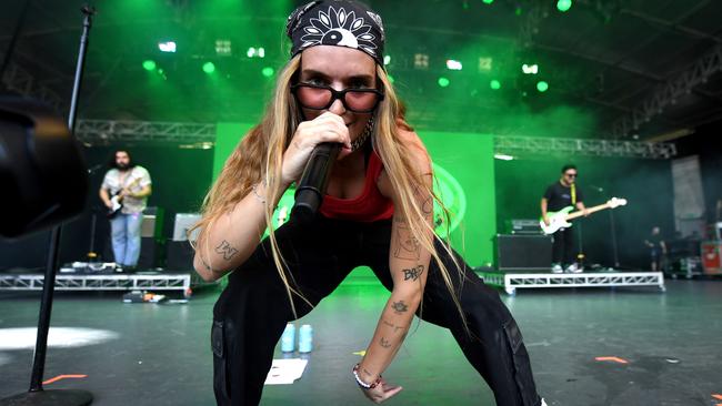 G Flip performs at the Falls Festival in Melbourne in December last year. Picture: Morgan Hancock/Getty