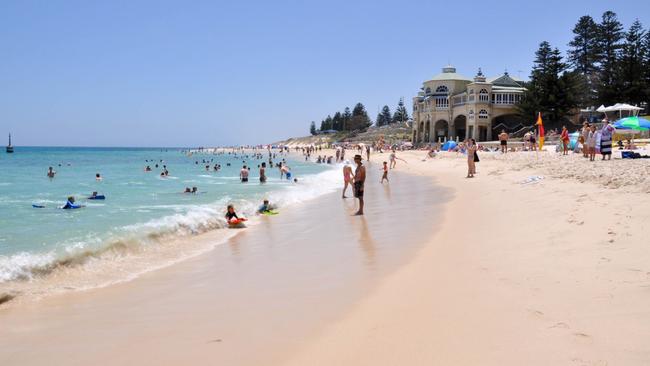 Cottesloe is a popular school holiday destination.