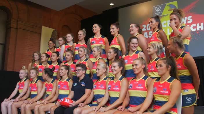 Crows star Kellie Gibson reports from the AFLW launch