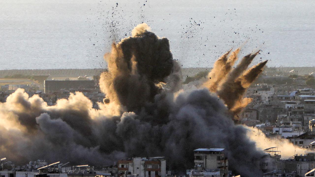 An Israeli air strike on Beirut's southern suburbs on October 19, 2024. Picture: 2024