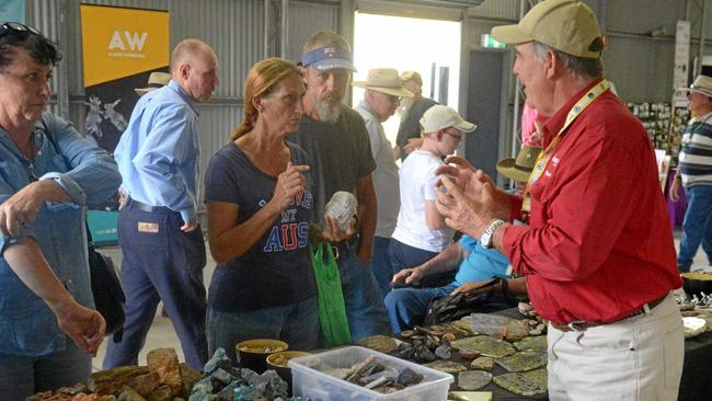 Mt Hay Tourist Park's Gemboree stall attracts lapidary fans from all over Australia. Picture: Jann Houley