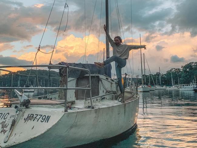 Kassandra Muhr enjoyed working on her boat ‘Eric’ in her spare time. Picture: Instagram