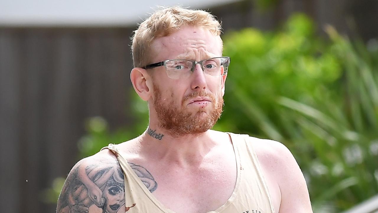 Jay Mathew Lauder leaving the Maroochydore watch-house on Monday. Picture: Patrick Woods.