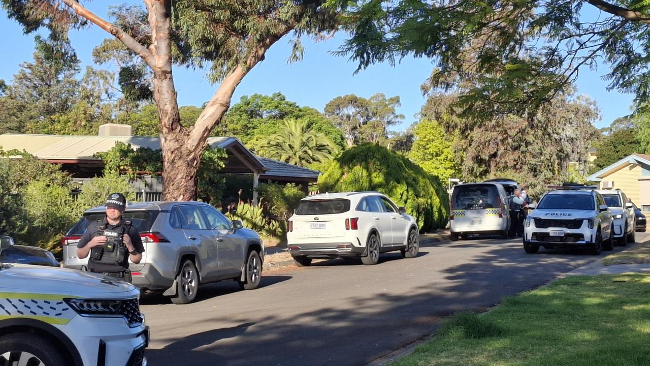 Police at the scene of an incident at Gulfview Heights. Picture: Agnes Gichuhi