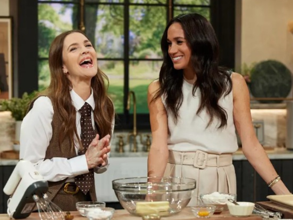 Meghan popped up on The Drew Barrymore Show on Thursday to promote her new series. Picture: Supplied