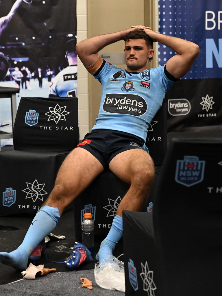 A frustrated Nathan Cleary.