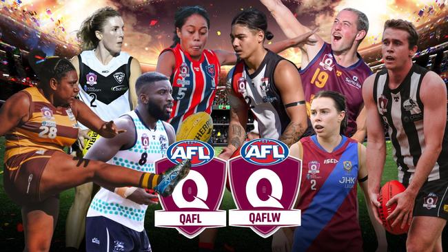 QAFL and QAFLW most x-factor players. Picture: Highflyer Images, Brooke Sleep Media and Craig Slaney Sports Photography.