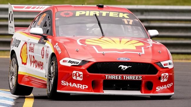 Scott McLaughlin during practice at Sandown on Friday. Picture: AAP