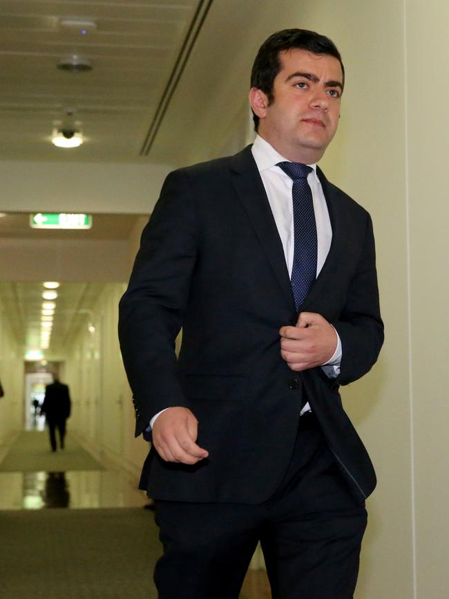 Embattled Labor Senator Sam Dastyari in Canberra yesterday / Picture: Ray Strange