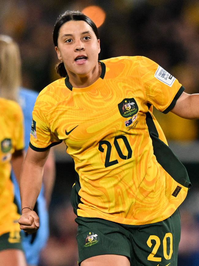 Forward Sam Kerr faced court over an alleged incident involving a UK police officer. Picture: Izhar Khan/AFP