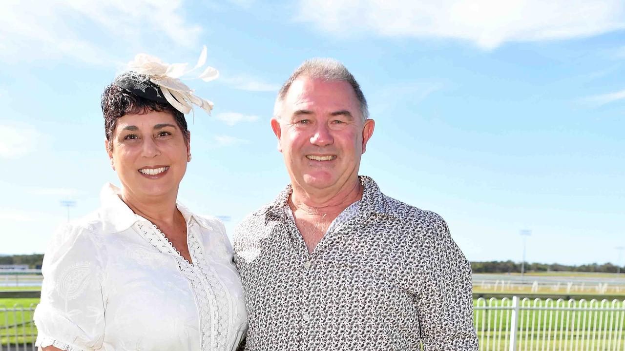 Kerry and Michael Drennan at Coast to Coast Raceday, Corbould Park. Picture: Patrick Woods.