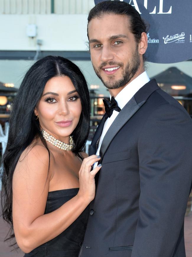 Martha Kalifatidis and Michael Brunelli at the Blue Diamond Ball. Picture: Fiona Byrne